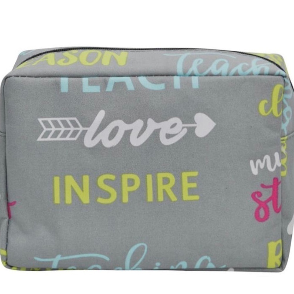 Inspiring Teacher Cosmetic Travel Bag/pencil bag nwt - Picture 4 of 5
